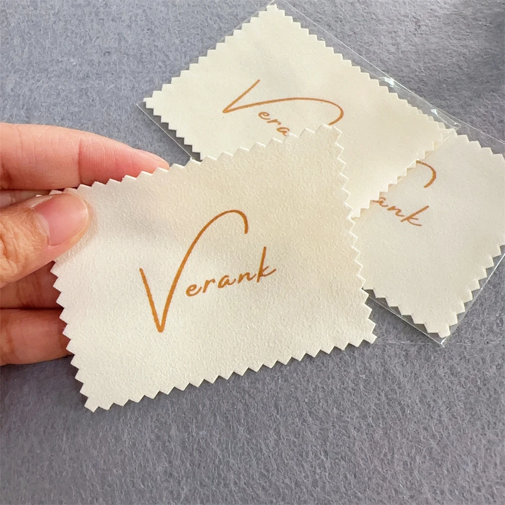 Custom Microfiber Sterling Silver Gold Brass Watch Jewelry Cleaner Cloth Cleaning Cloth Polishing Cloth For Jewelry With Logo