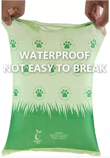 pet poop waste disposal bag biodegradable compostable degradable dog poop poo pop bag cornstarch poop bag for dog custom label