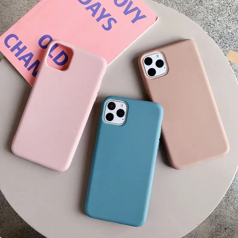  Мягкий резиновый чехол с индивидуальным логотипом для iPhone 12 mini pro max 11 XS