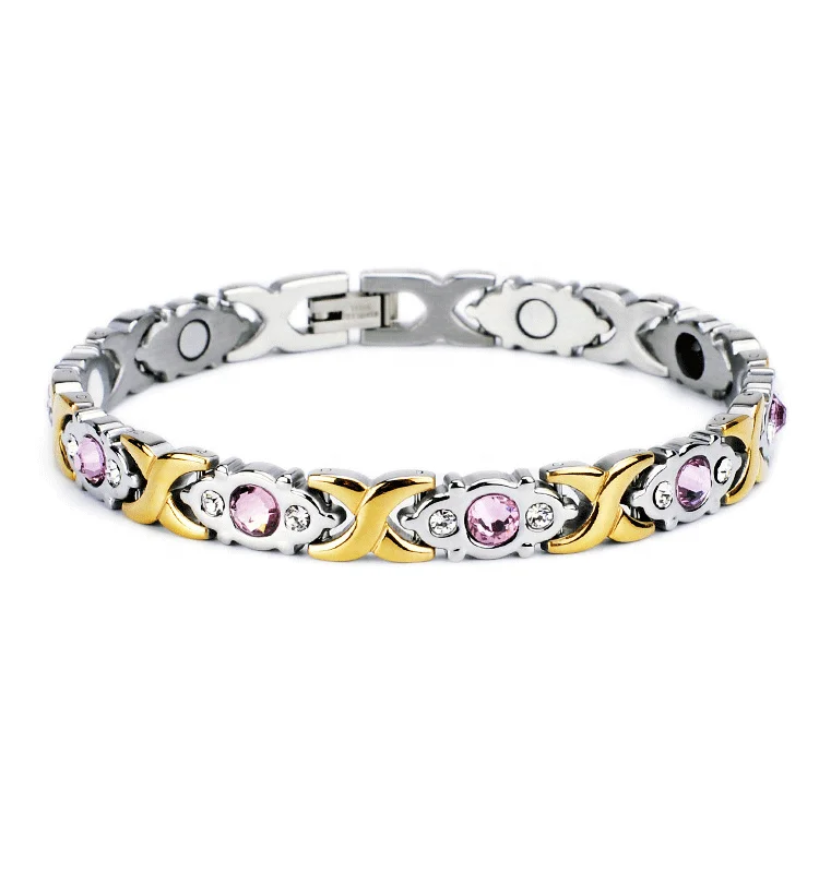 Magnetic Power Ionics Bracelet Womens Silver Infinity Relationship Bracelets Best Energy Stone Natural Women