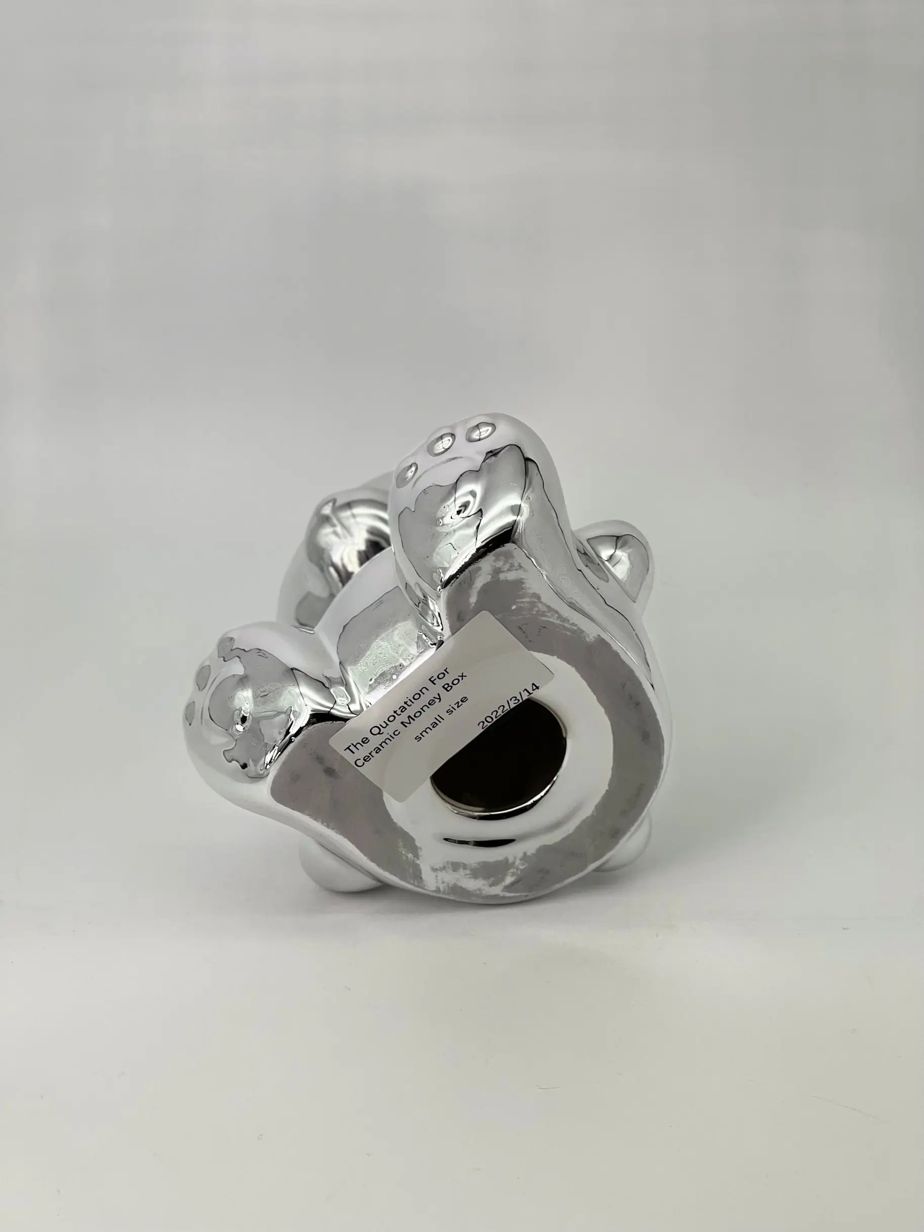 Cute Twist Candy Machine Money Saving Box for Kids Coin Bank PS ceramic silver Bear Classic Customized Style Color Large