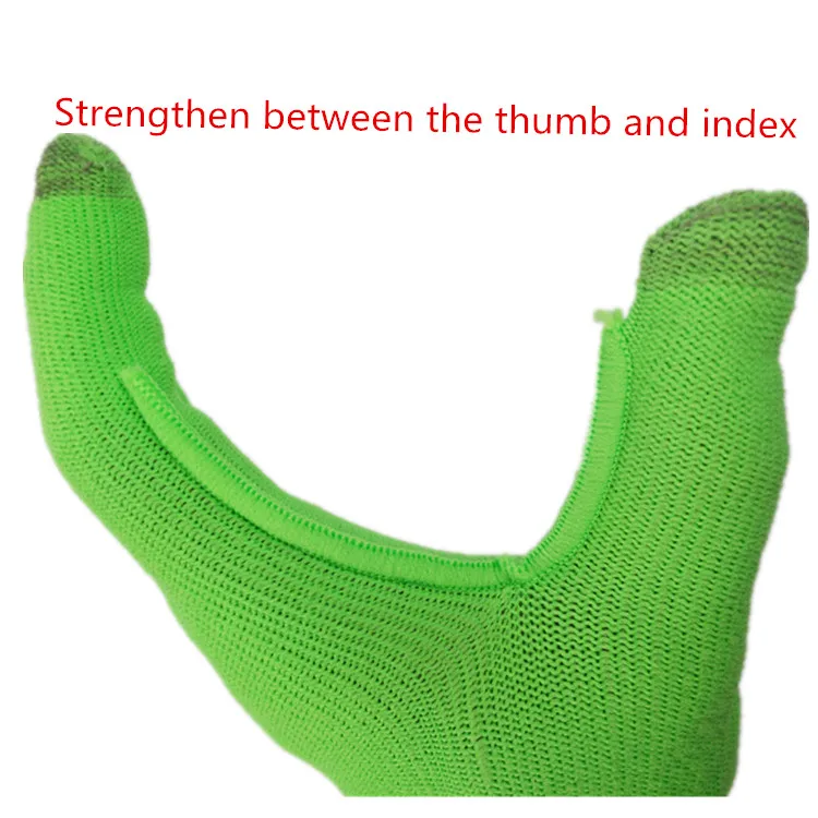 High Elastic Comfortable Daily Working Gloves Green Gloves Industrial