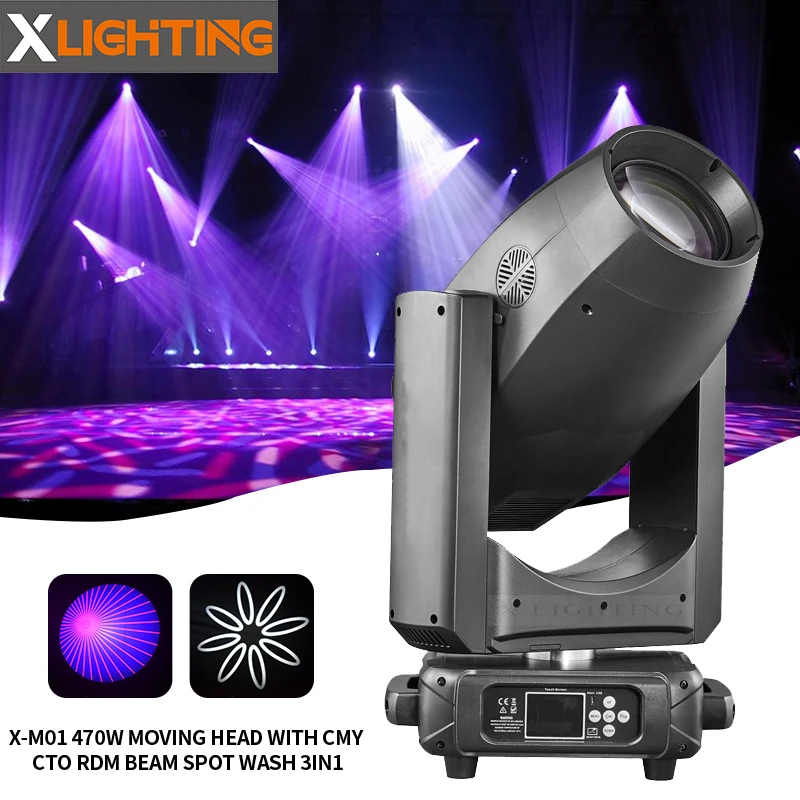 Xlighting moving beam 470w moving head mega pointe shaking head lights for disco dj party led light