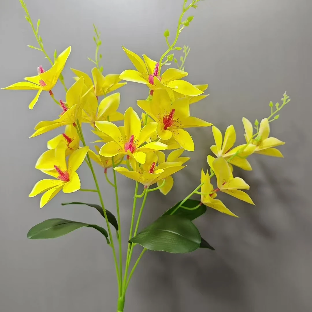 Высокое качество 5 веток анемона искусственная большая Калла лилия с цветочными палочками украшение для дома Свадебный орнамент