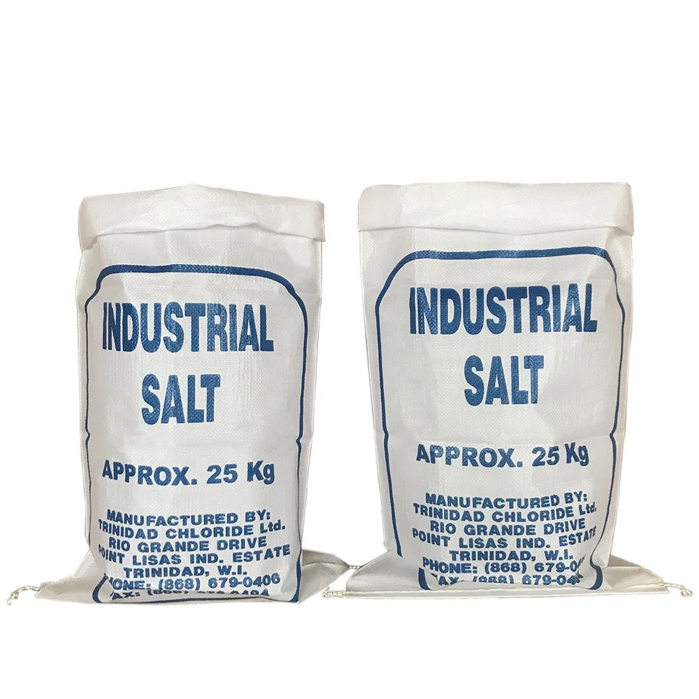 25 кг Белый Пластиковый Полипропиленовый плетеный мешок для пшеничной муки, сахарной соли