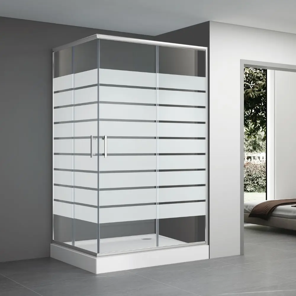 Aluminum Alloy Shower doors Tempered Glass Shower Enclosure Sliding Door Bathroom Shower Room Cabin
