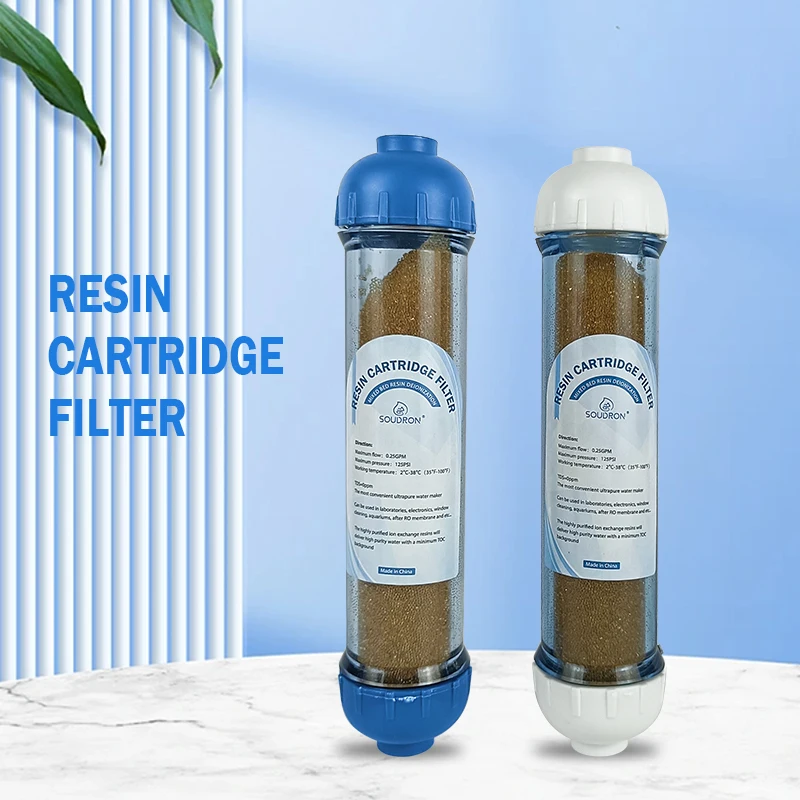 Deionized Water Filter Cartridge Ion Exchange Resin Filter Cartridge