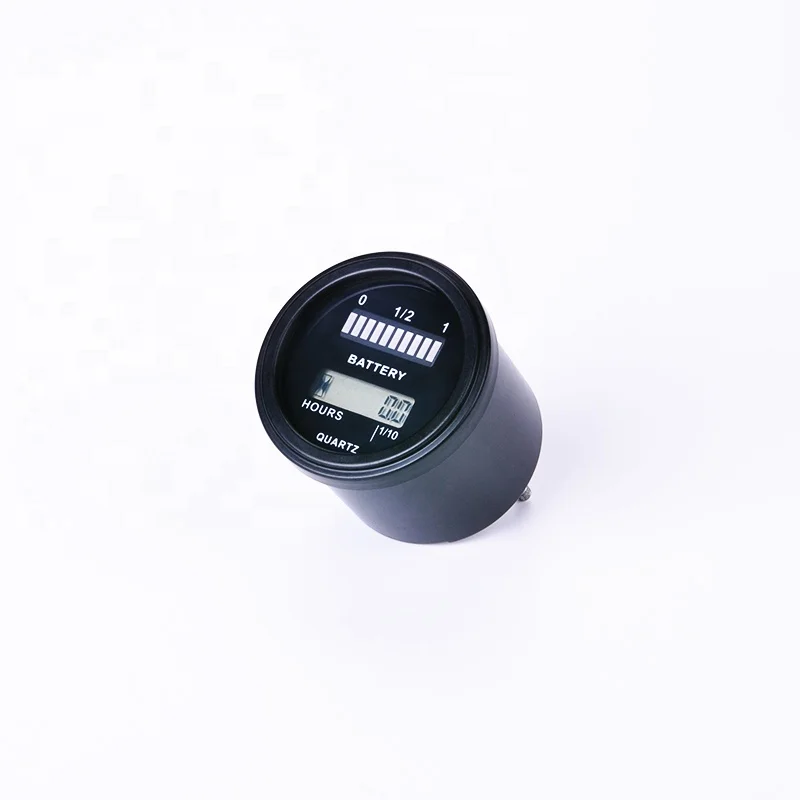 Runleader LCD Battery Indicator Digital Volt Meter Hour Meter For Motorcycle Motocross Scooter Electric Bike Trailer