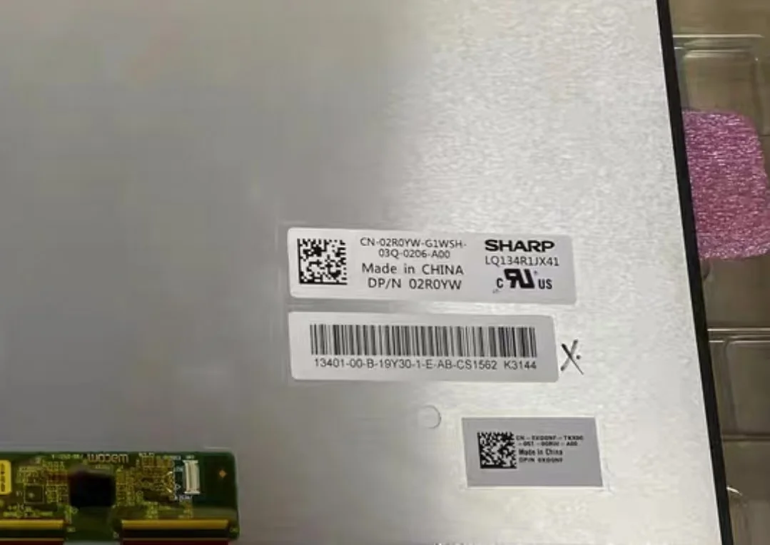 Для Dell XPS 13 7390 2 в 1 сенсорный ЖК-экран LQ134R1JX41 02R0YW UHD 4K дисплей