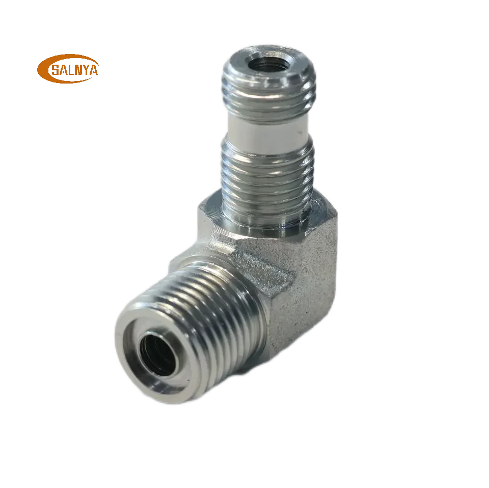 High Performance  90 Degree Elbow ORFS Male O-ring Metric Male Adjustable Stud End ISO6149-2 Carbon Steel Tube Fittings