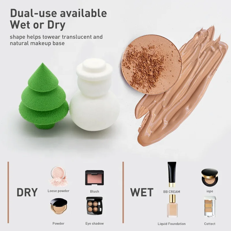 Customizable Colors Water Drop Shape Makeup Sponge Material Foundation Sponge