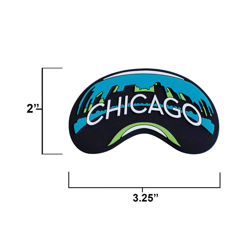 Wholesale Cute Chicago Custom Made Rubber Pvc 3d Creative Souvenir Fridge Magnet For Home Decor