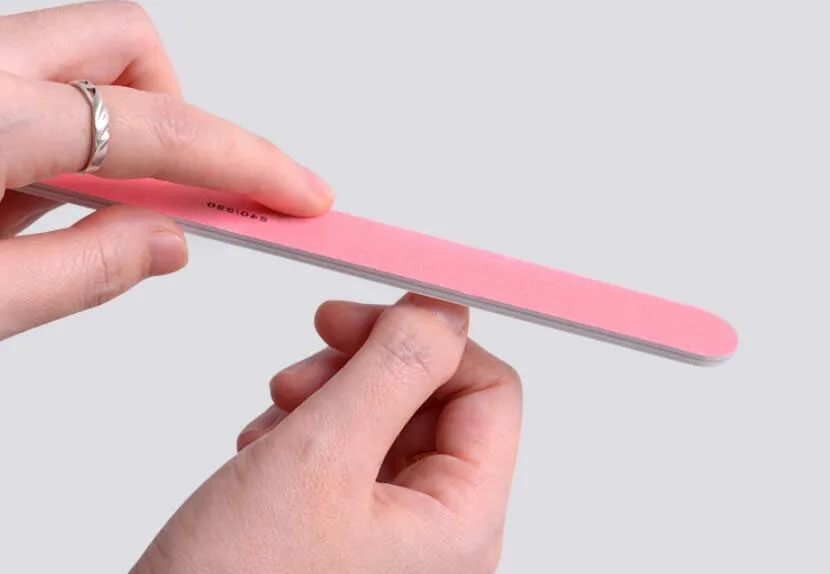 Hot Sale Professional Nail Supplies Sanding Emery Boards Disposable logo Printed 100 180 Grit