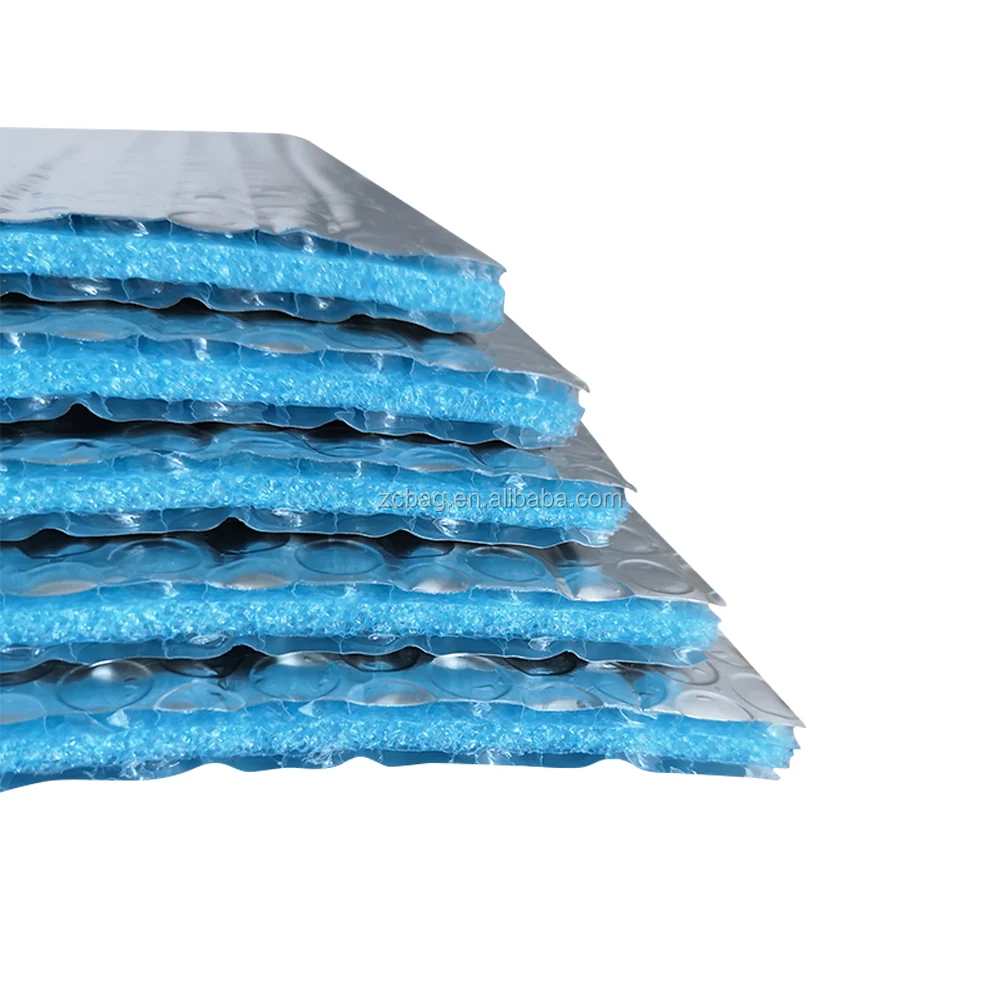 Fireproof Foil Bubble Crosslinked Pe Foam Aluminium Foil Insulation Reflective Aluminium Bubble Foil Xpe Foam Heating Insulation