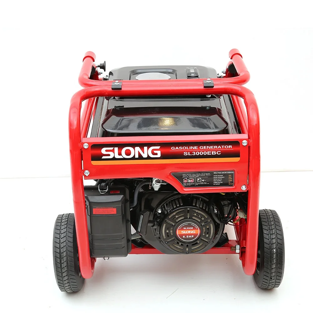 Slong SL3000EBC 2.5KW Portable petrol generator 6.5hp gasoline engine generator