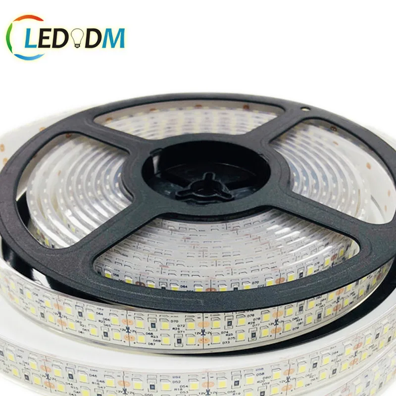 high brightness 12v 24v smd2835 led strip 120led 240led 18w 6500k led tape