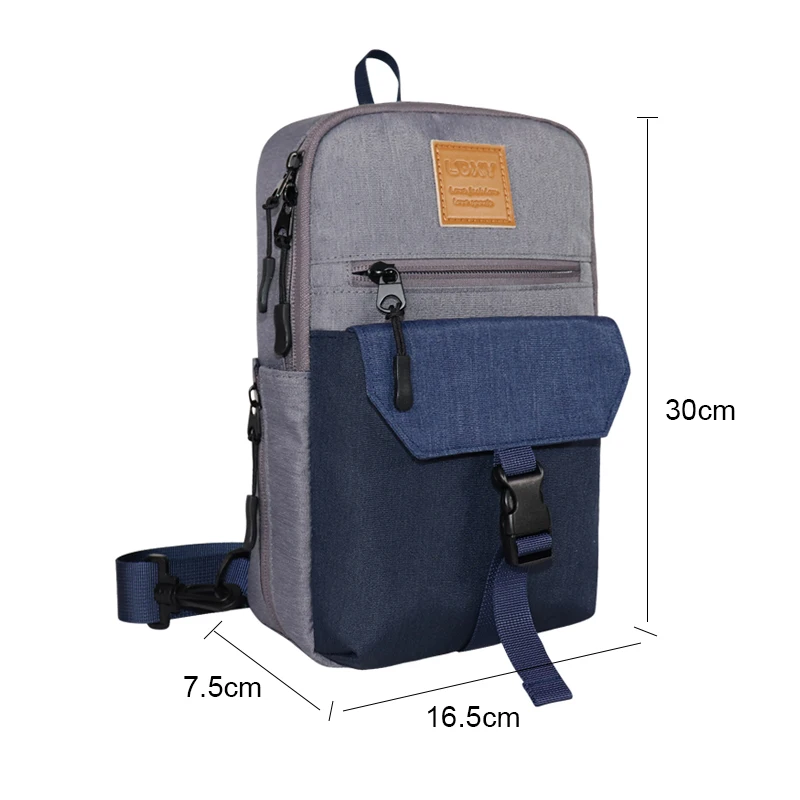 2022 OEM Custom Logo new design hippie Waterproof chest bag for men