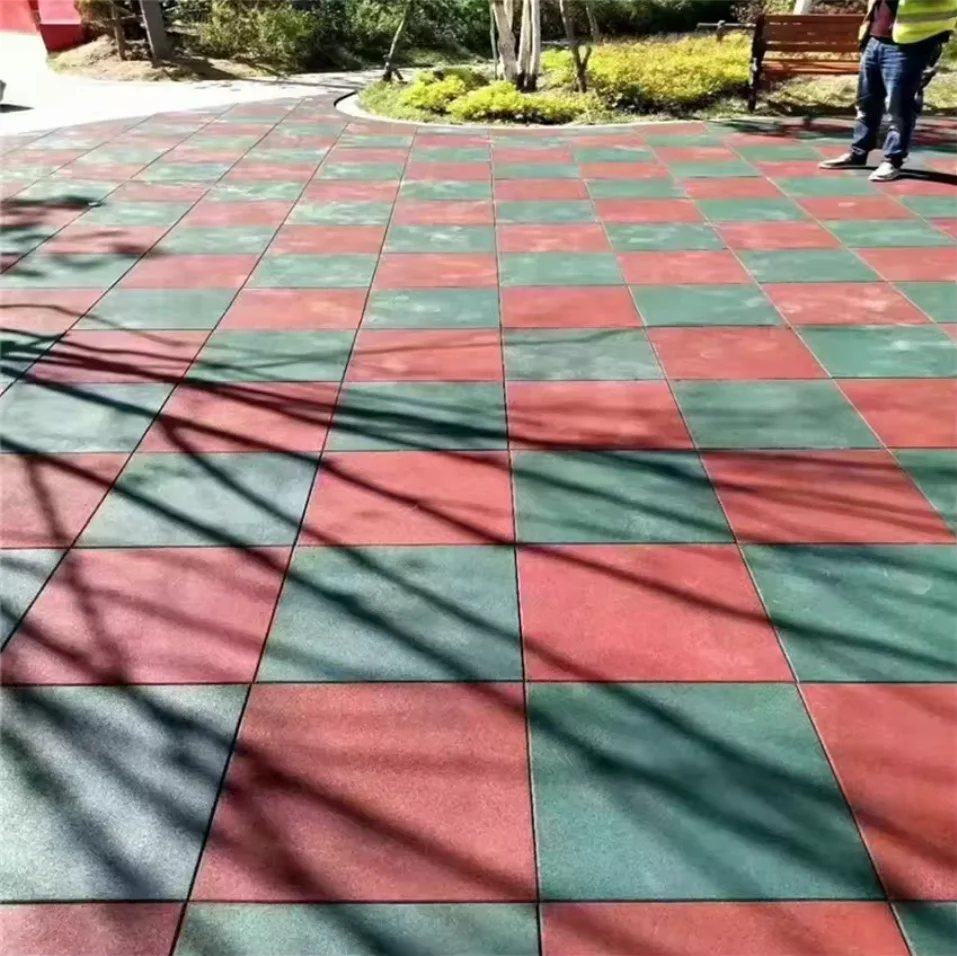 Factory Price High Quality Outdoor Playground Gym Rubber Flooring Mat Tile