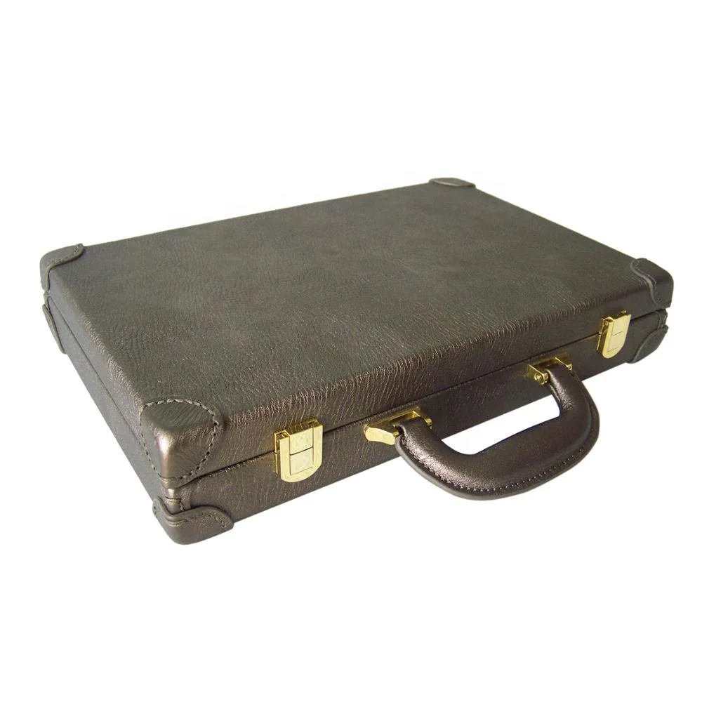 HiBO Custom PU Leather & Wooden Frame Poker Chip Case Stylish & Durable Storage Solution for 300pcs Chips
