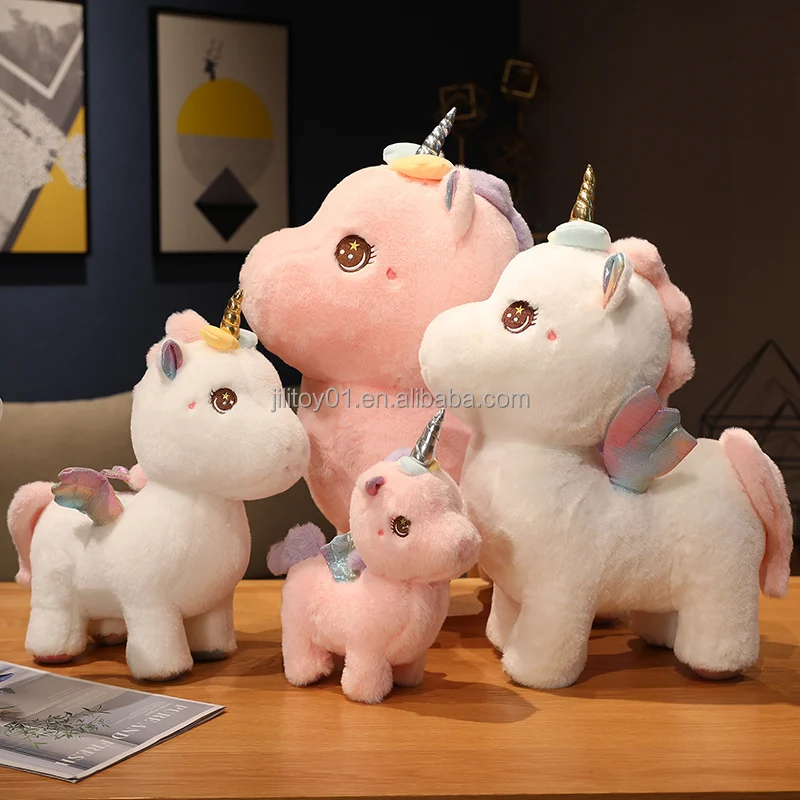 aixini 9.8 inch wholesale unicorn plush toy pillow stuffed animal gift for kids soft