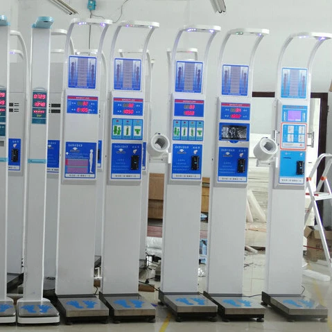 coin vending ultrasonic sensor bmi height weight machine , weight and height measuring machine