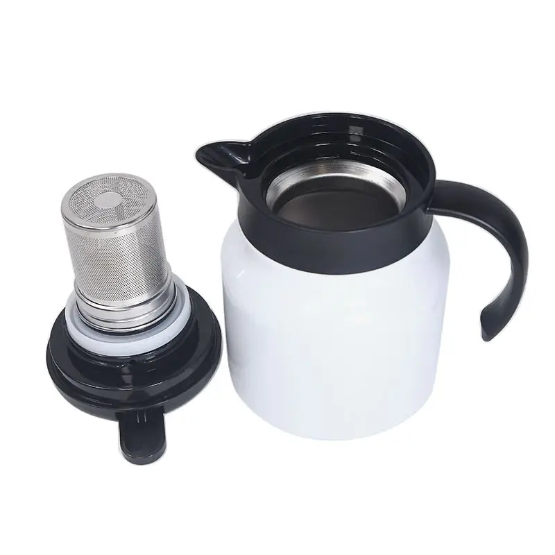 New style sublimation coffee pot teapot 316 stainless steel 800ml 1000ml custom logo for gift coffeemaker stew pot thermal