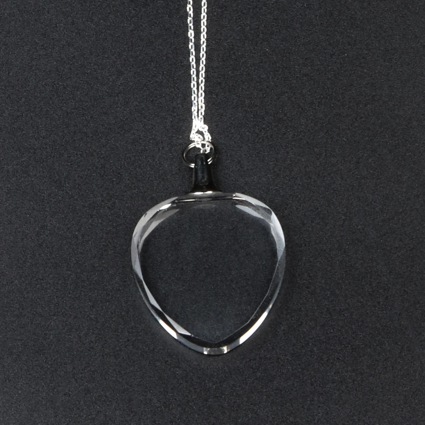 Crystal Necklace Blank for 3D Laser Engraving Personalized Customizable Pendant Jewelry