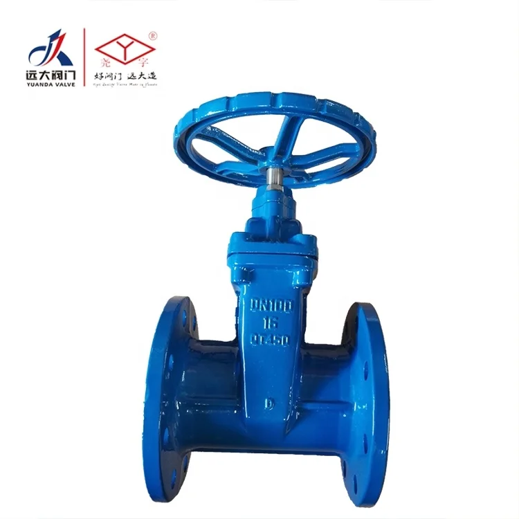 
pn10/16 flanged BS5163 DN 50-600 cast / ductile iron reselient seated gate valve with NRS 