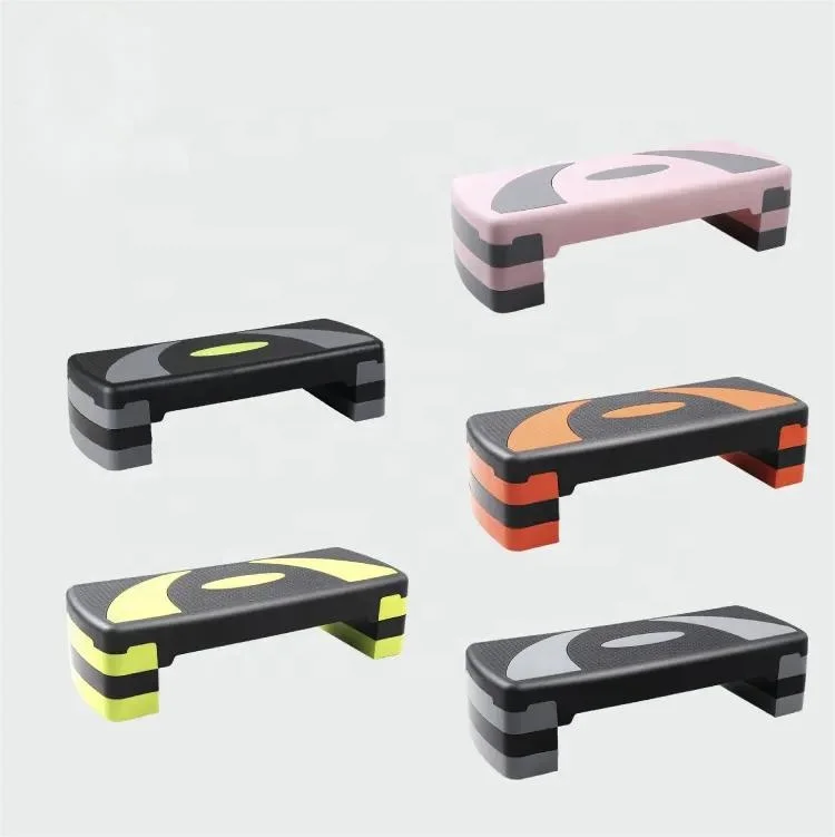 Оптовая продажа Спортивная платформа для тренажерного зала аэробный шаг с регулируемой аэробной шаговой коробкой
