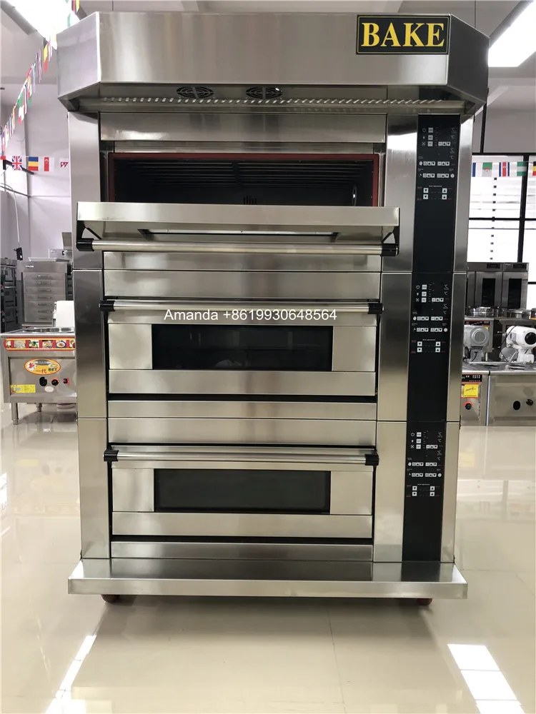 single deck single tray electric bread baking oven