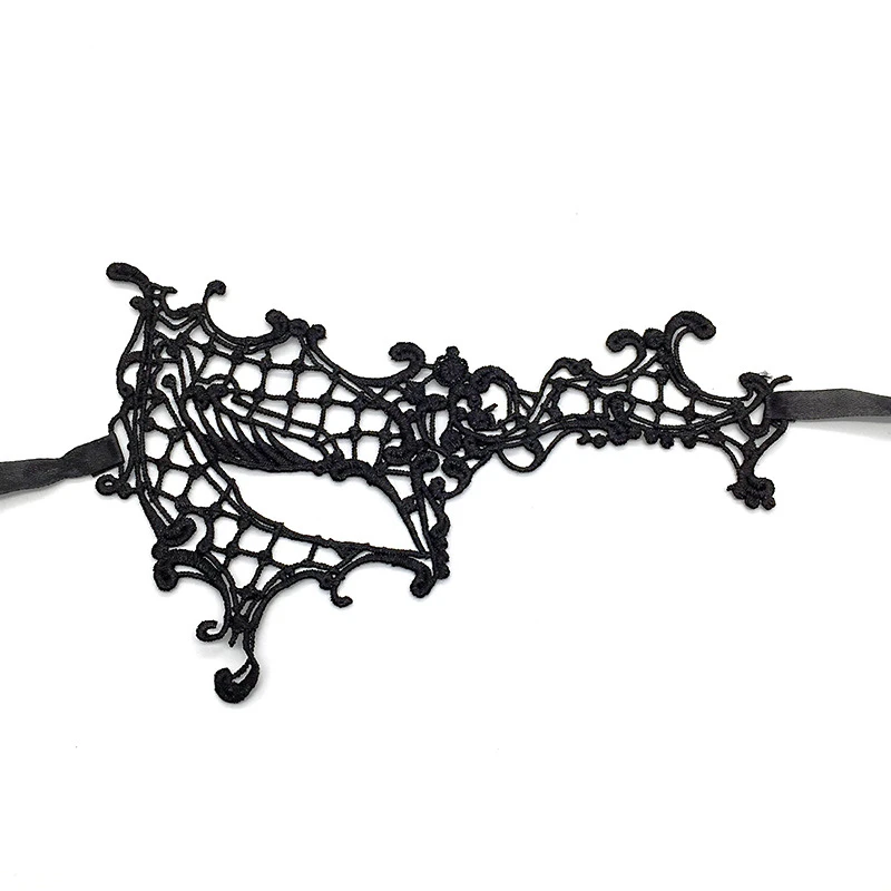 Hot Sale Halloween Masquerade Costume Ball Fancy Dress Masks Sexy Lady Girl Party Black Eye Lace Face Mask