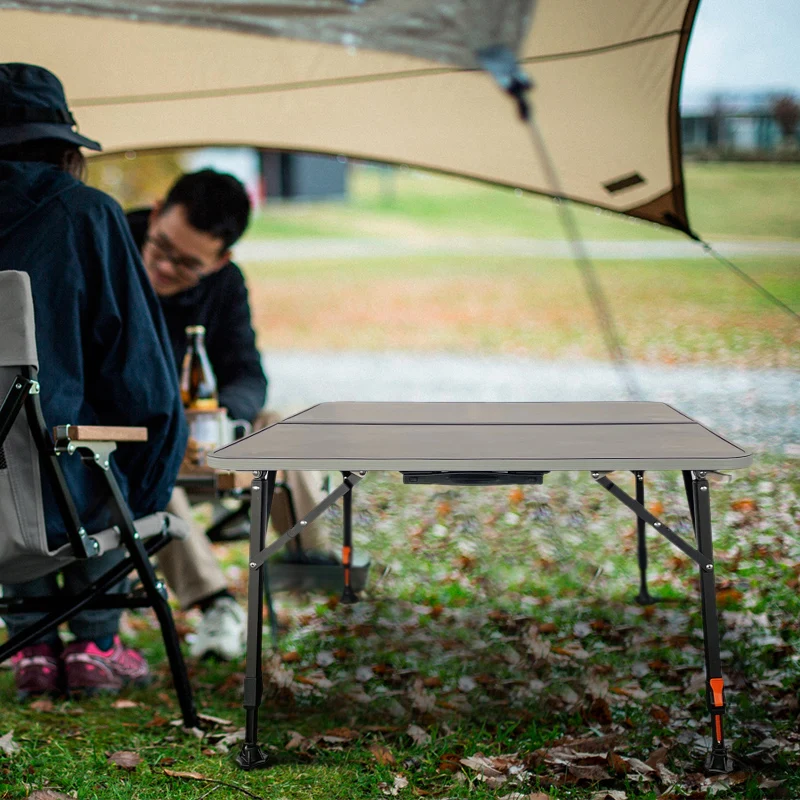 Ajustable Picnic High Camping Table Aluminum Folding Table Portable Picnic Camping Table with Carry Bag