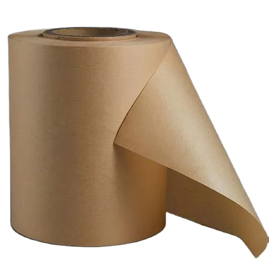 Wholesale Brown kraft paper raw material 150g kraft paper Roll kraft paper for Packaging