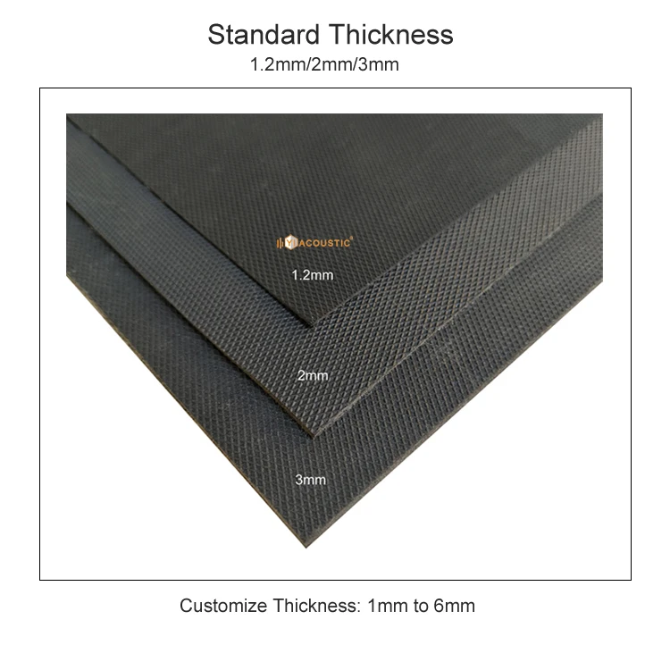 Soundproof Mass Loaded Vinyl (MLV) PVC Rubber Sound Blocking Wall/Ceiling/Floor Acoustic Vinyl/Noise Barrier 1.2mm/2mm/3mm