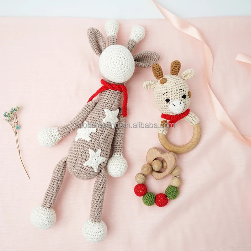 Crochet Sheep Amigurumi 100% Handmade Bunny Toys Cotton Reindeer Crochet Doll Handmade for Children