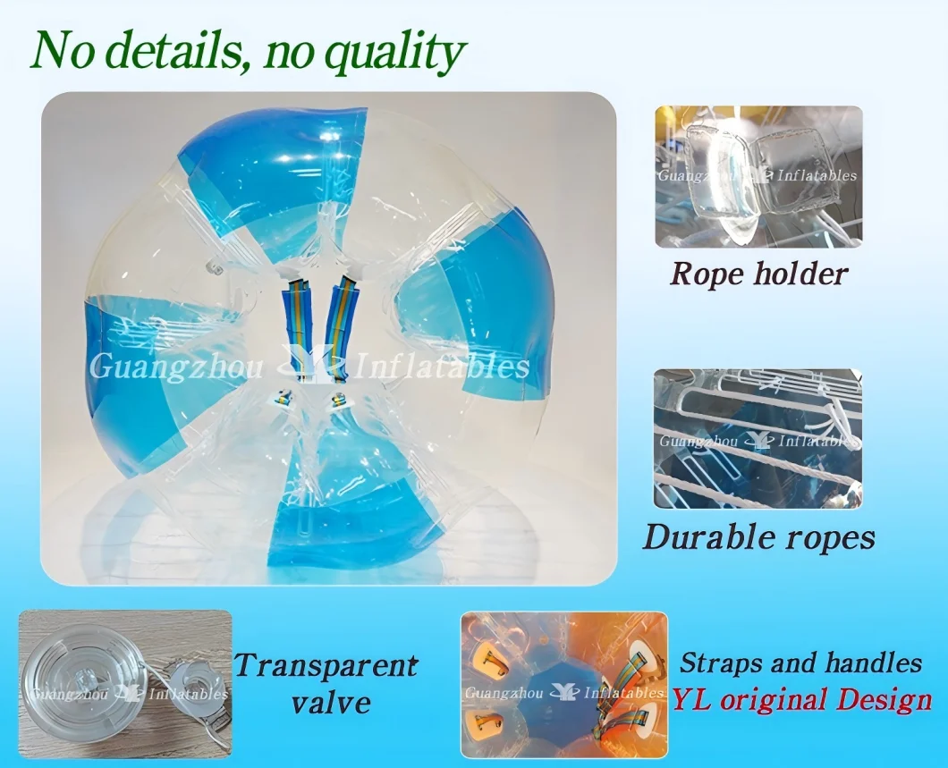 Amazing Inflatable TPU Bumper Giant Bubble Soccer Adult Air Plastic Transparent Bubble Body With Window Sales Human Bubble Ball