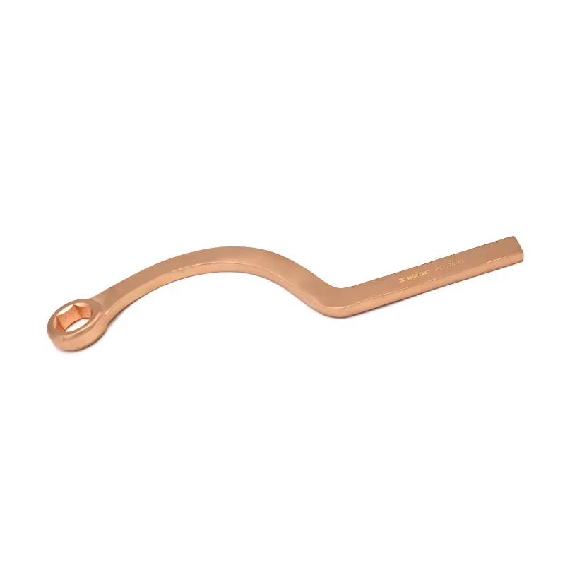 WEDO ATEX Non-Sparking Single Bent Box Wrench Aluminium Bronze or Beryllium Copper BAM/FM/GS/ISO/OHSAS Certificate