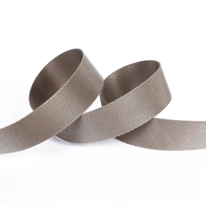 Wholesale  High Quality Nylon Webbing 25mm Nylon Canvas Ribbon Belt Bag Webbing