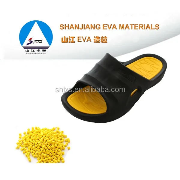 EVA materials(eva pellet/eva compound) for slippers,sandals,midsoles,toys,soles,juvenile tires etc.