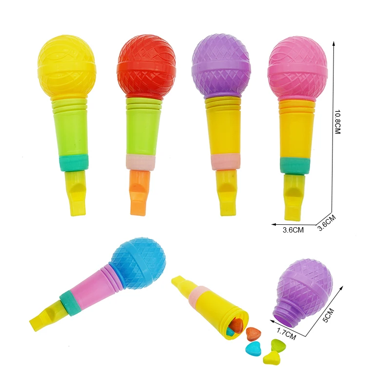 Microphone Whistle Candy Container New Fashion Candy Container Toys For Kids Candy Toys