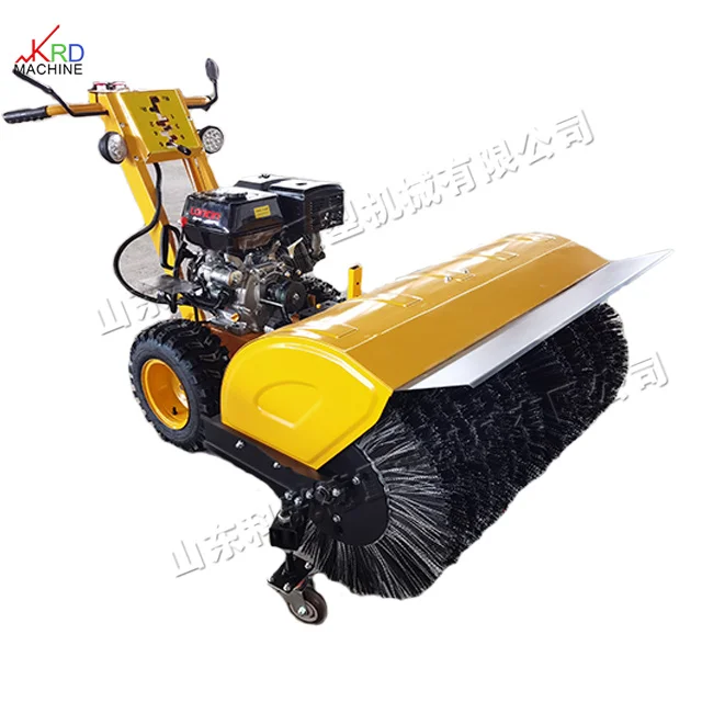 Double chain high efficiency high horsepower winter snow sweeping equipment High speed oil snow blower