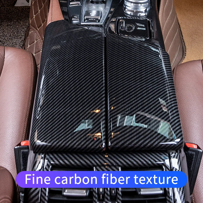 
Suitable for 11-17 BMW 5 Series F10 interior modification 525530li central control armrest box interior carbon fiber decorative 