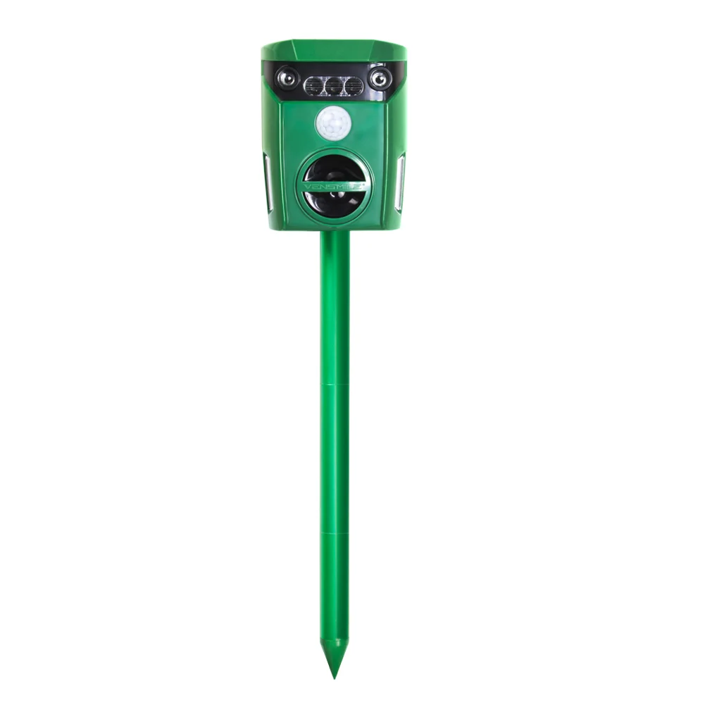 
Solar Animal Trap Ultrasonic Outdoor Scarecrow Repeller Monkey Pest Mouse Bird Cat Marten Rodent Scarer Electronic Dog deterrent 