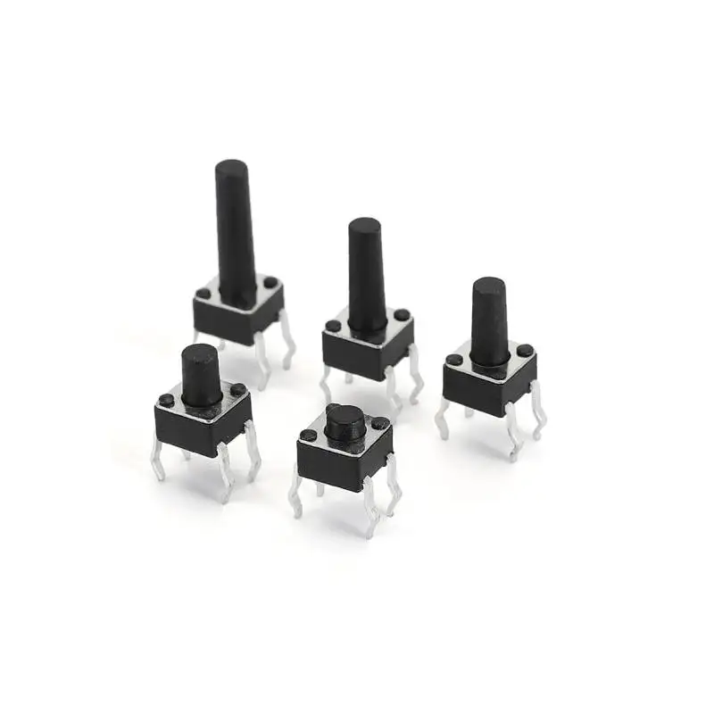Electronics Accessories 6*6*7.3 Button Mini Mouse Lightly Press 2-PIN Micro Switch Environmentally Friendly Switch