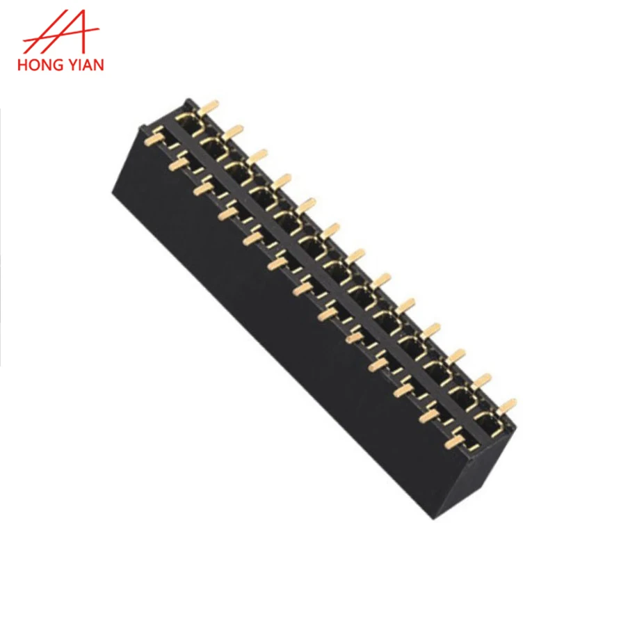 1.27 mm 2.0 Female Header Double Dual Row Single Straight Right Angle SMT 180 Degree 2x5 8 15 17 20 pin Header Connector
