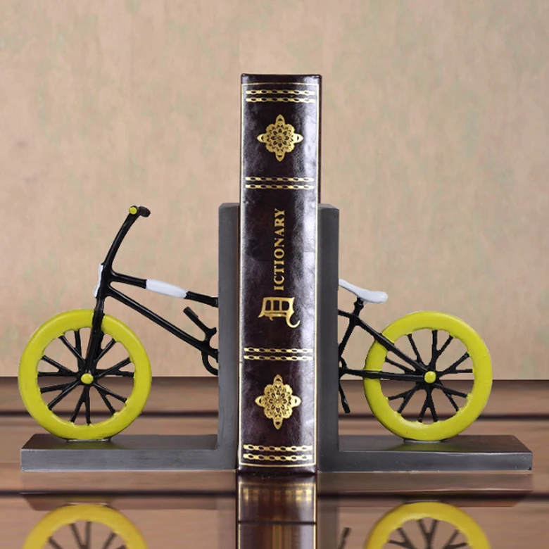 Статуи из смолы винтажная декоративная подставка для книг с бронзовой отделкой камеры