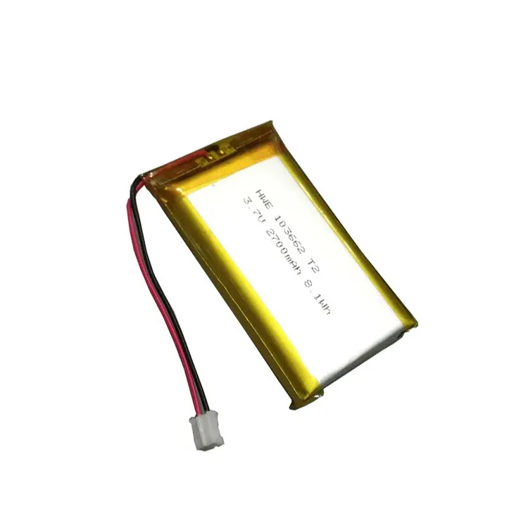 Lithium Polymer Battery 3.8V 3.7V 2700mah 3000mah Lipo Battery 103662 for GPS fleet tracking