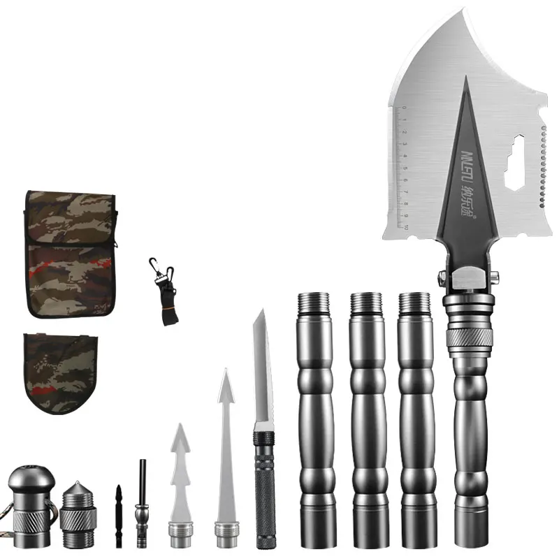 wholesale OEM multifunctional shovel with outdoor camping military folding portable shovel and construction shovel