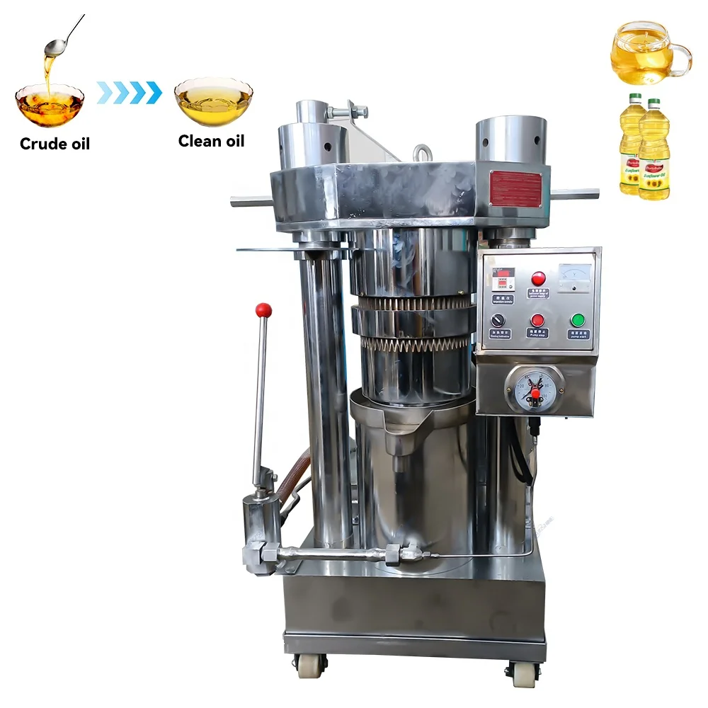 Provided Industrial Oil Press Machine Low Price Hydraulic Making Oil Pressers Hydraulic Castor Oil Pressing Extraction Machine