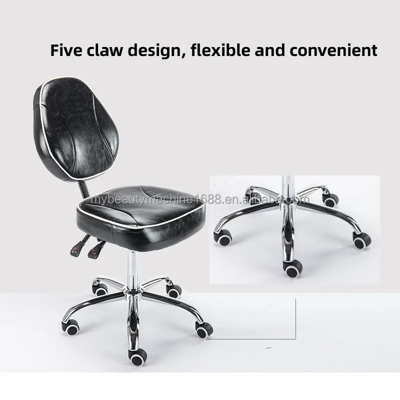 Professional Portable Rolling Salon Stool Chair with Wheels Massage Spa Hair Cutting Stools Beauty Chair